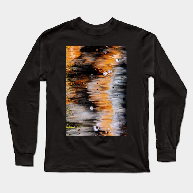 Abstract Marble Water Art Long Sleeve T-Shirt by Vine Time T shirts